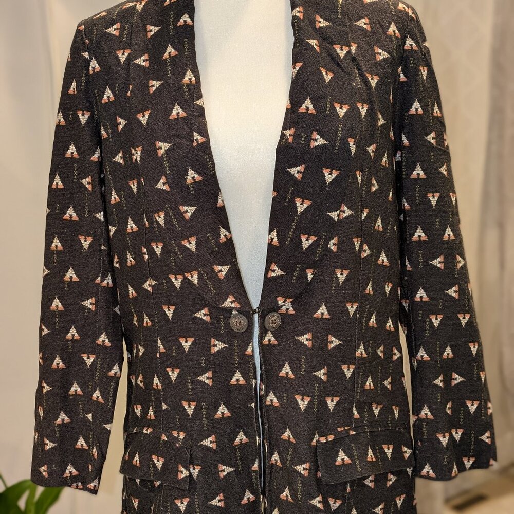 Unique Zinco Knit Blazer, Size‎ S